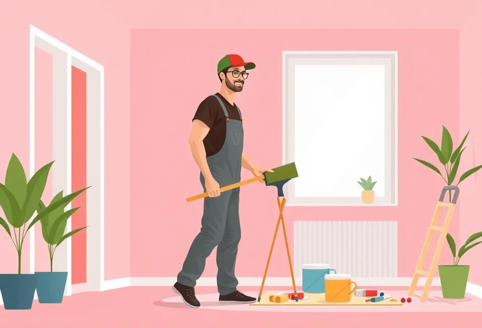Intérieur rénové après travaux de peinture à Beaupréau-en-Mauges
